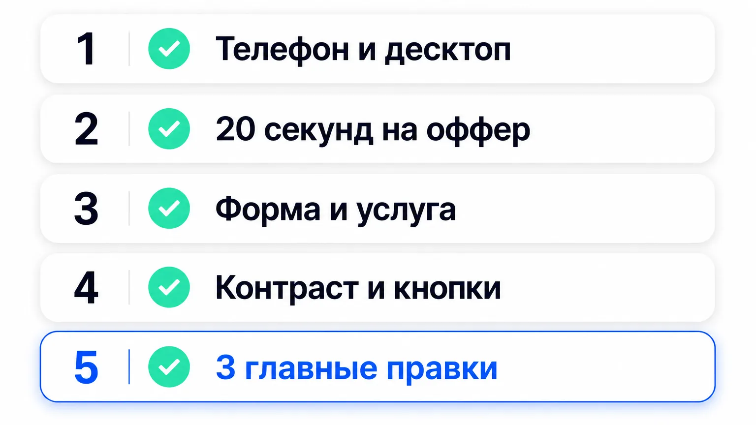 Чеклист проверки дизайна сайта за час