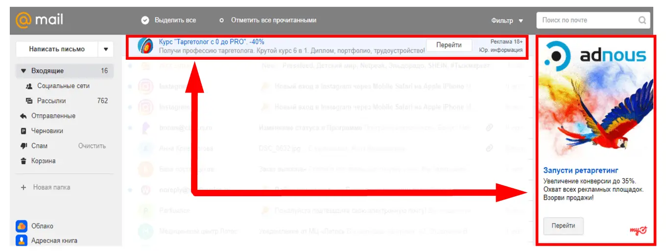 Виды ретаргетинга